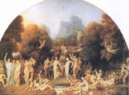 Jean-Auguste Dominique Ingres The Golden Age (mk35) oil painting image